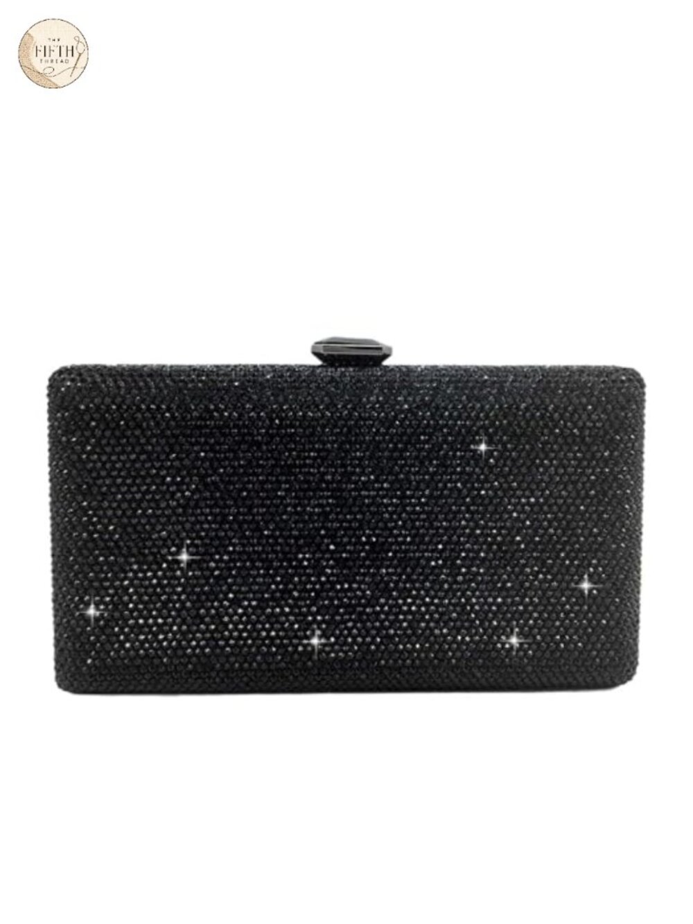 Crystal Evening Clutch Hot-Fix Rhinestone Box Bag Wedding Bridal Purse